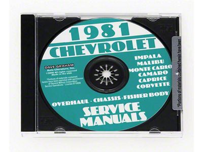 1981 Full Size Chevy Overhaul/Chassis/Body Service Manuals (CD-ROM)