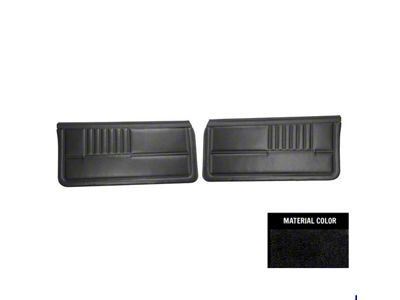 1982-1985 Camaro Standard Pre-Assembled Black Front Door Panels