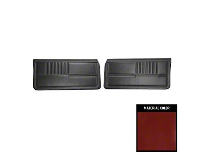 1982-1985 Camaro Standard Pre-Assembled Red Front Door Panels