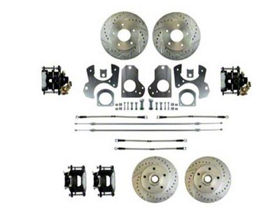 1982-1987 Camaro Front Disc and Rear Wheel Conversion Kit with Black Calipers