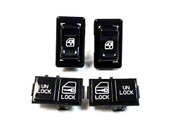 1982-1989 Camaro Power Switch Package, Includes Driver & Passenger window and door lock switches
