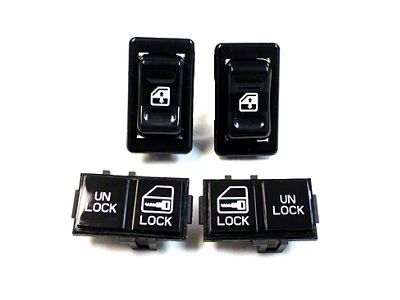 1982-1989 Camaro Power Switch Package, Includes Driver & Passenger window and door lock switches
