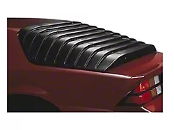 ABS Rear Window Louvers; Textured Black (82-92 Camaro Coupe w/o Third Brake Light & Wrap Spoiler)