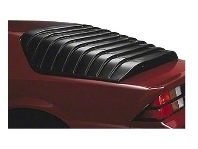 ABS Rear Window Louvers; Textured Black (82-92 Camaro Coupe w/o Third Brake Light & Wrap Spoiler)