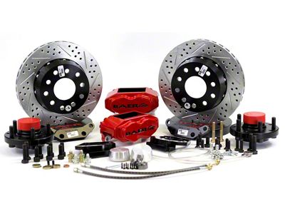 1982-1992 Camaro Baer Brakes 11 Front Pro + Brake System,Red Caliper