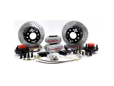 Baer SS4+ Front Big Brake Kit with 11-Inch Rotors; Silver Calipers (82-92 Camaro)