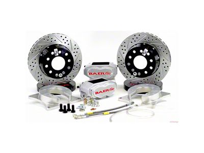Baer SS4+ Front Big Brake Kit with 11-Inch Rotors; Silver Calipers (82-92 Camaro)