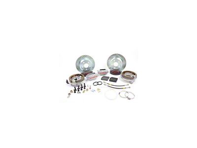 Baer SS4 Rear Big Brake Kit with 12-Inch Rotors; Silver Calipers (82-92 Camaro w/ OE Borg Warner 9-Bolt C-Clip Housing Ends)