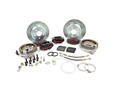 Baer Pro+ Rear Big Brake Kit with 14-Inch Rotors; Black Calipers (82-92 Camaro w/ OE Saginaw 10-Bolt C-Clip Disc Brake Housing Ends)