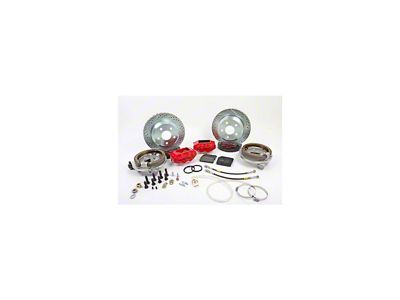 Baer SS4+ Front Big Brake Kit with 11-Inch Rotors; Red Calipers (82-92 Camaro)