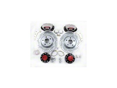 1982-1992 Camaro Baer Brakes Rear 14 Baer Brakes SS4+6P Silver Caliper