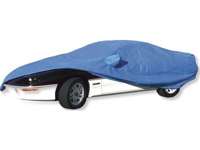 1982-1992 Camaro Car Cover with Aero-Wing or Rear Spoiler Diamond Blue