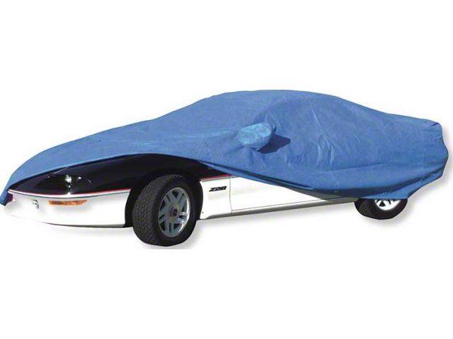 1982-1992 Camaro Car Cover with Aero-Wing or Rear Spoiler Diamond Blue