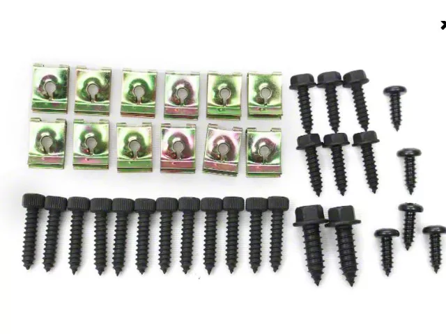 1982 - 1992 Camaro Interior Trim Panel Torx Star Head Screw Set, 10 Piece