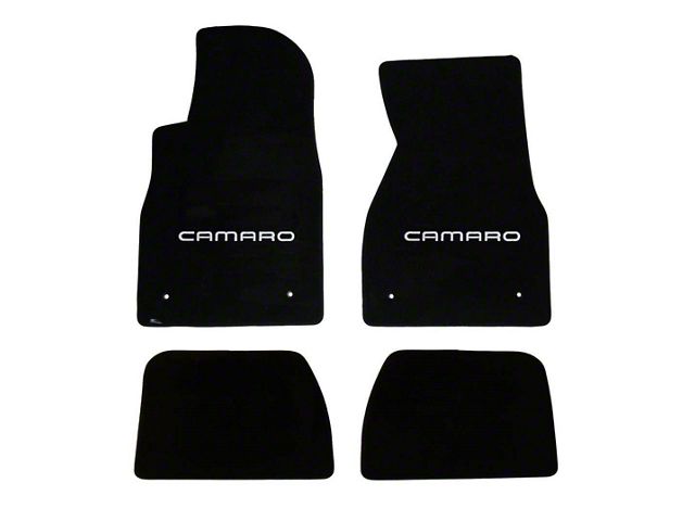 1982-1992 Camaro Lloyds Ultimat Black Front/Back Floor Mats Red Camaro