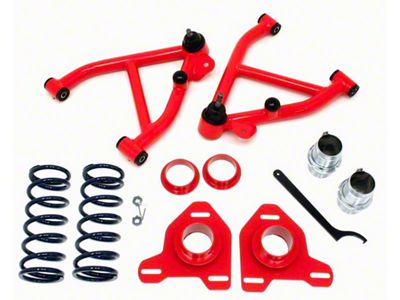 1982-1992 Camaro Red BMR A-arm Coil-over Package