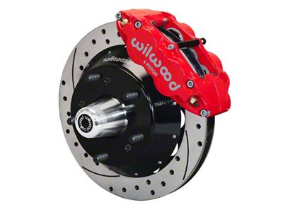 1982-1992 Camaro Wilwood Forged Narrow Super LitE Big Front Brake Kit-Red Calipers