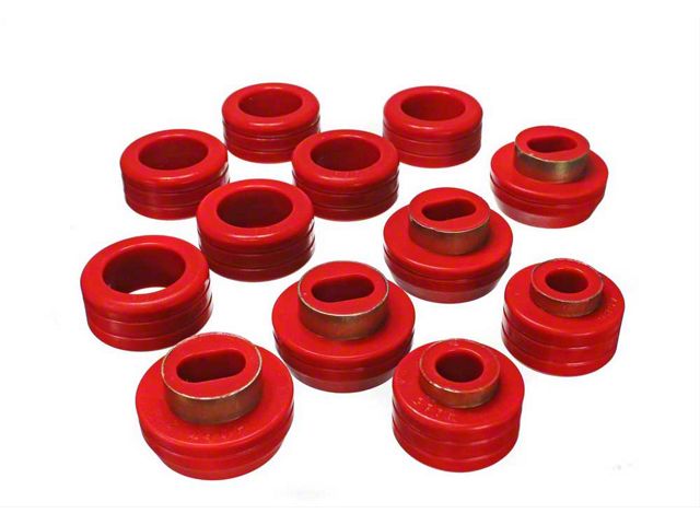 1982-2004 Chevy-GMC S-Series Truck Cab Mount Bushings, Red