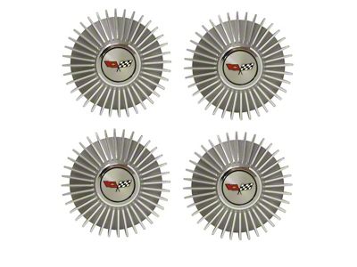 1982 Corvette Collector Edition Aluminum Wheel Starburst Center Cap Set (Collectors Edition, Sports Coupe)