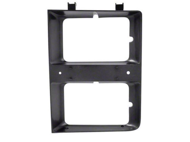 Headlight Bezel, Dual HL Blk W/Chr Grille LH 83-84