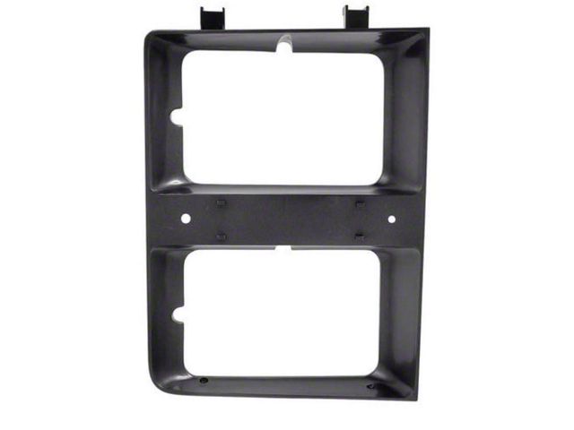 Headlight Bezel, Dual HL Blk W/Chr Grille RH 83-84