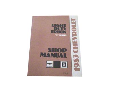 1983 Chevy Truck Shop Manual; 2 Volumes