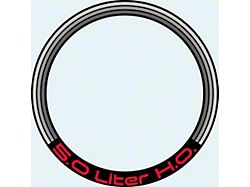 5.0 Liter H.O. Air Cleaner Decal (84-85 Camaro)