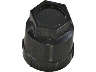 Lug Nut Cover; Black (1985 Corvette C4)