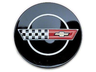 1984-1985 Corvette Wheel Emblem, Center Cap For Original Equipment Aluminum Wheels