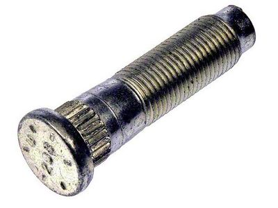 1/2-20 Serrated Wheel Studs; 0.547-Inch Knurl; 2-Inch Length
