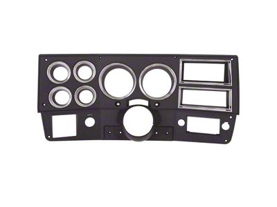 84-87 Chevy GMC Truck Dash Bezel Blk w/Chrome