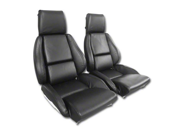 CA Seat Covers, Driver Blk Leather,Mnted On Foam,Std,84-88