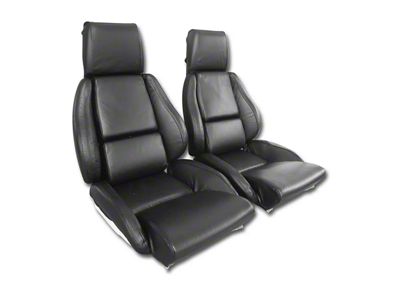 CA Seat Covers, Driver Blk Leather,Mnted On Foam,Std,84-88