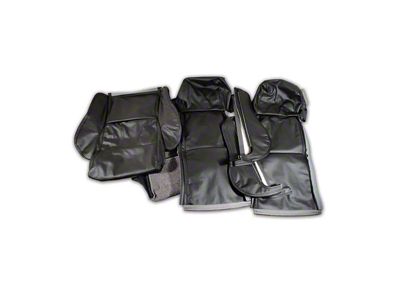 CA 1984-1988 Driver Corvette Black Leather Sport Seat Covers