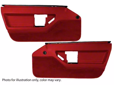 1984-1989 Corvette Red Door Panels Set