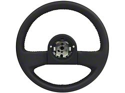 OE Series 14-Inch Steering Wheel; Black Leather (84-89 Corvette C4 w/ Telescopic Column)