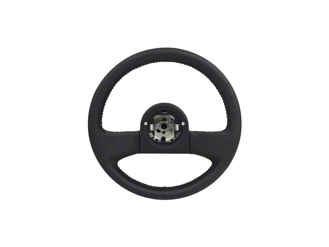 OE Series 14-Inch Steering Wheel; Black Leather (84-89 Corvette C4 w/ Telescopic Column)
