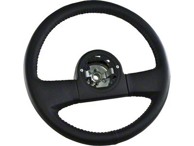OE Series 14-Inch Steering Wheel; Black Leather (84-89 Corvette C4 w/ Telescopic Column)