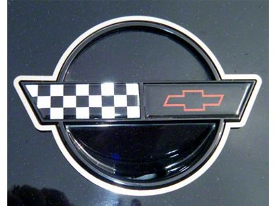 1984-1990 Corvette American Car Craft C4 Polished Stainless Steel Emblem Trim Rings