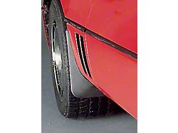 1984-1990 Corvette Body Contoured Front Splash Guards Matte Black Altec 