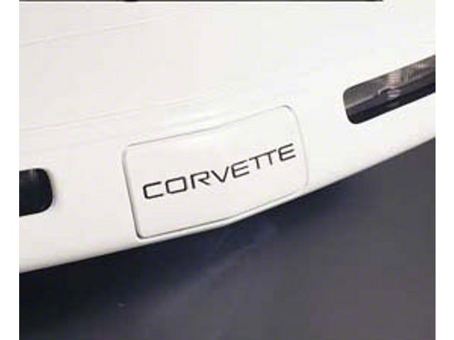 Front Corvette Lettering Kit OPR Ecklers Lettering Decal Kit Glossy Black FKIT (84-90 Corvette C4)