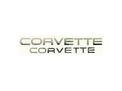 OPR 1984-1990 Corvette Lettering Decal Kit Mirror Chrome