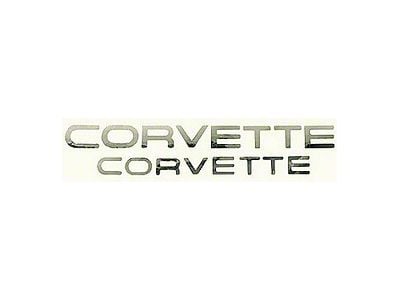 1984-1990 Corvette Lettering Decal Kit Mirror Chrome