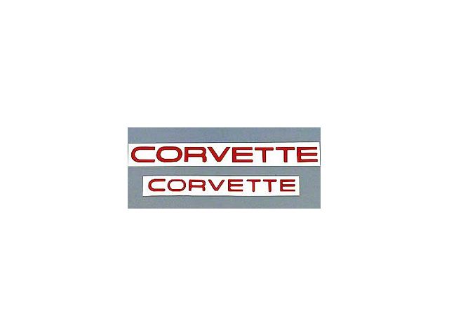 1984-1990 Corvette Lettering Decal Kit Red