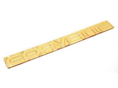 1984-1990 Corvette Rear Bumper Emblem Acrylic Gold