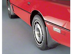 1984-1990 Corvette Splash Guards Body Contoured Rear Matte Black Altec