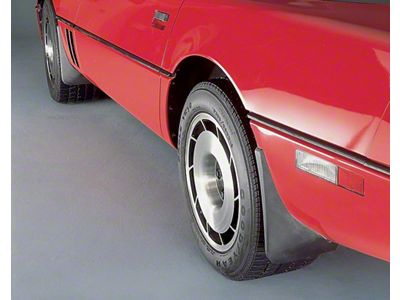 1984-1990 Corvette Splash Guards Body Contoured Rear Matte Black Altec