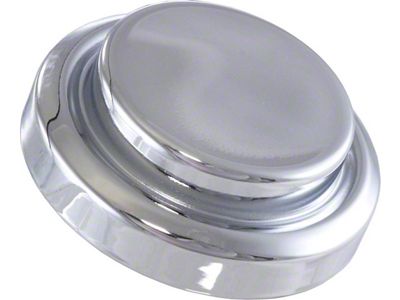 Master Cylinder Cap Cover, Short Top, Chrome, 1984-1991