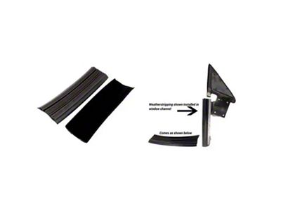 1984-1992 Camaro Front Window Channel Vertical Weatherstripp