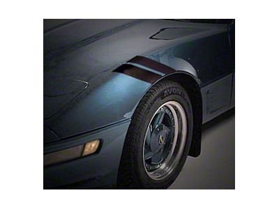 C4 Fender Accent Stripes, Dual Front, Black, 1984-1996